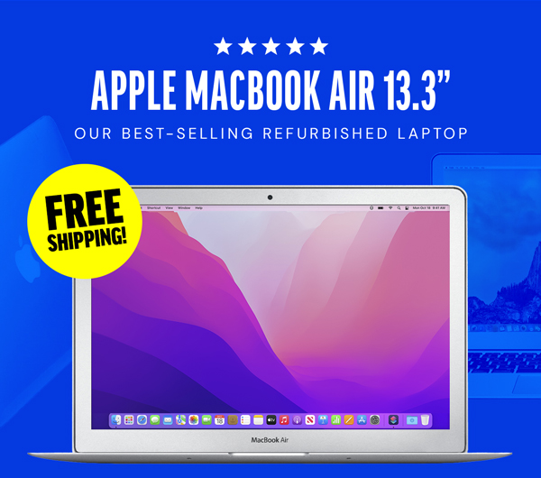 Apple MacBook Air 13.3" (2017) 1.8GHz i5 Core 8GB RAM 128GB - Silver (Refurbished)