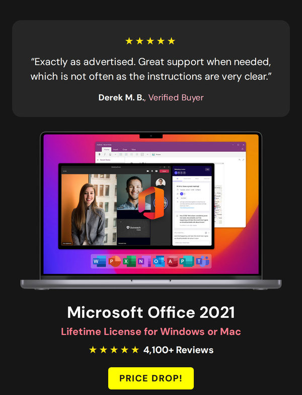 Microsoft Office Professional 2021 for Windows: Lifetime License
