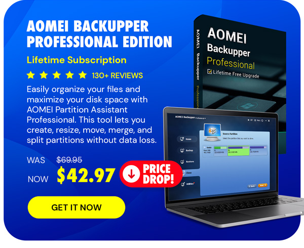 AOMEI Backupper Professional Edition: Lifetime Subscription