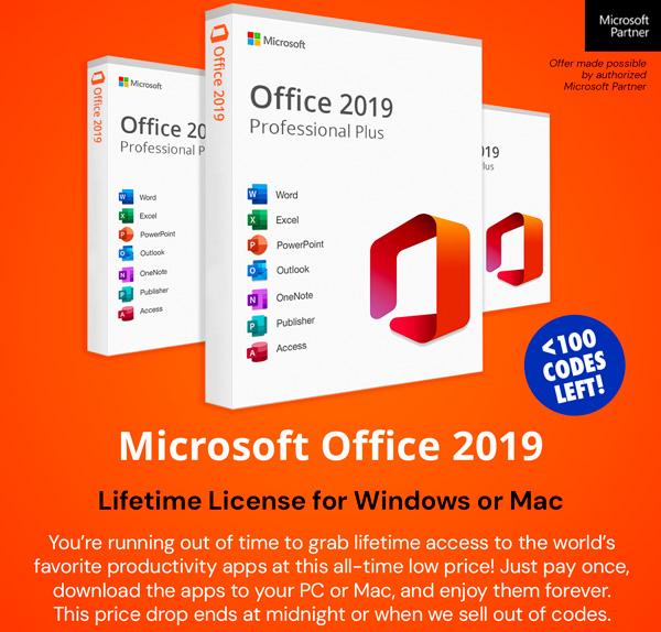 Microsoft Office 2019 for Windows or Mac | Lifetime License