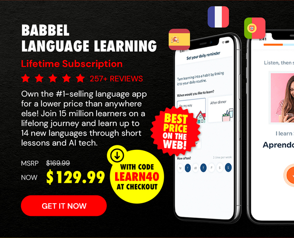 Babbel Language Learning: Lifetime Subscription (All Languages)