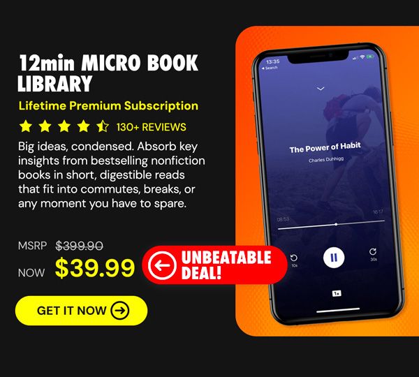 12min Micro Book Library: Lifetime Premium Subscription