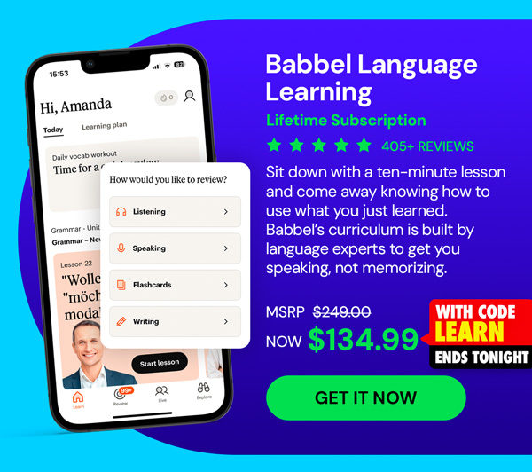 Babbel Language Learning: Lifetime Subscription (All Languages)