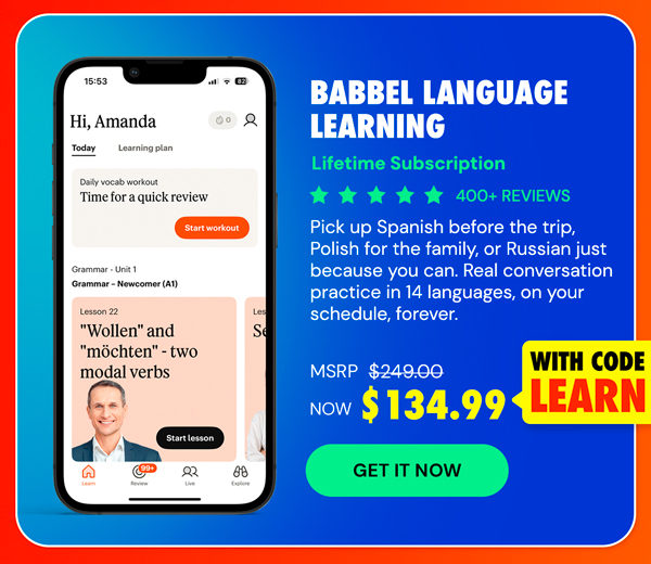 Babbel Language Learning: Lifetime Subscription (All Languages)