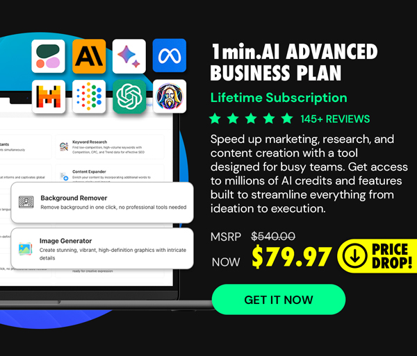 1minAI Advanced Business Plan Lifetime Subscription