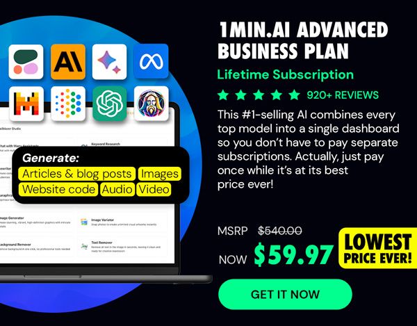 1minAI Advanced Business Plan Lifetime Subscription