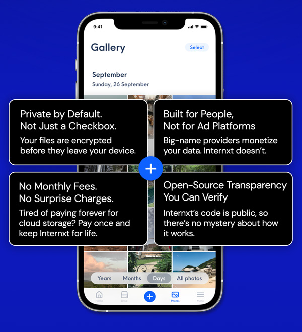 Internxt Cloud Storage Lifetime Subscription: 2TB to 100TB Plans