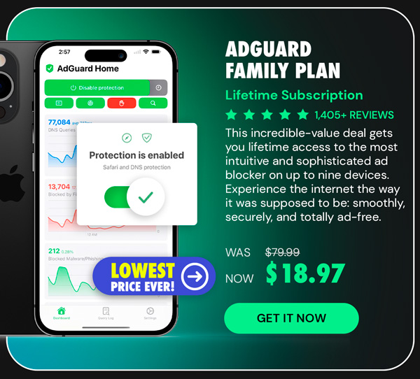 AdGuard Family Plan: Lifetime Subscription