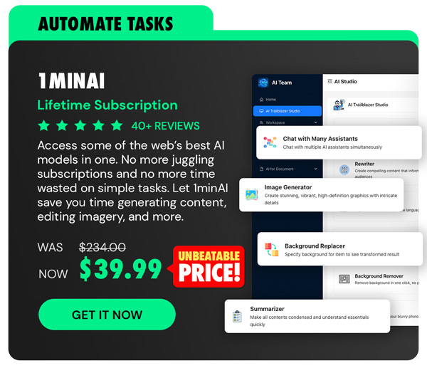 1minAI: Lifetime Subscription