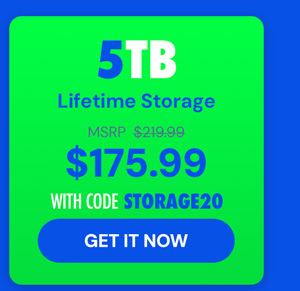 Internxt Cloud Storage Lifetime Subscription: 10TB Plan