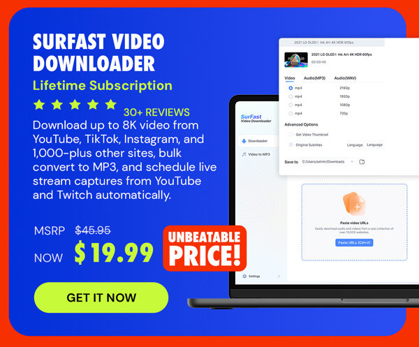 SurFast Video Downloader: Lifetime Subscription