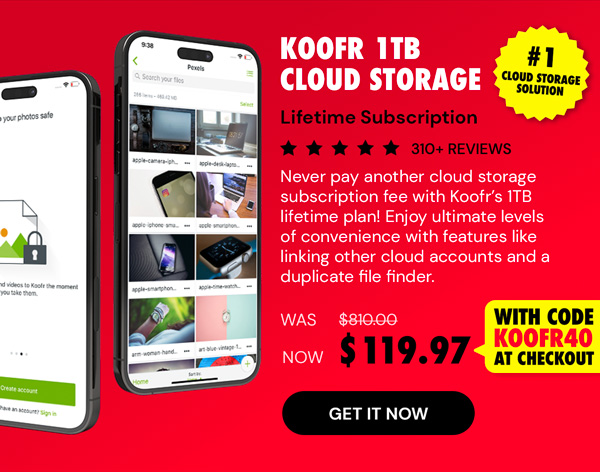 Koofr Cloud Storage: Lifetime Subscription (1TB)