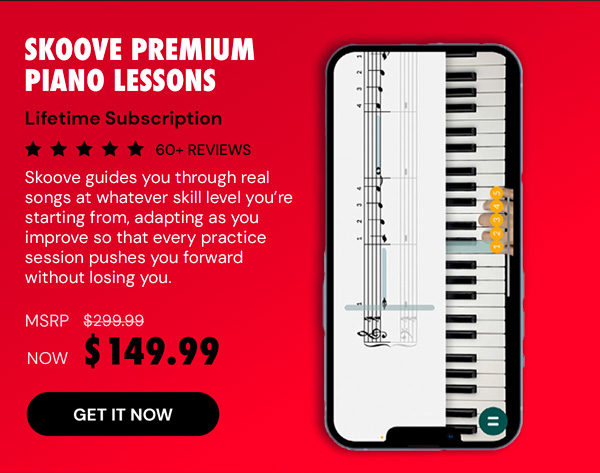 Skoove Premium Piano Lessons: Lifetime Subscription