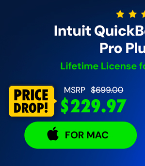 Intuit QuickBooks Desktop Pro Plus 2024 (1 User) for Mac: Lifetime Licenses