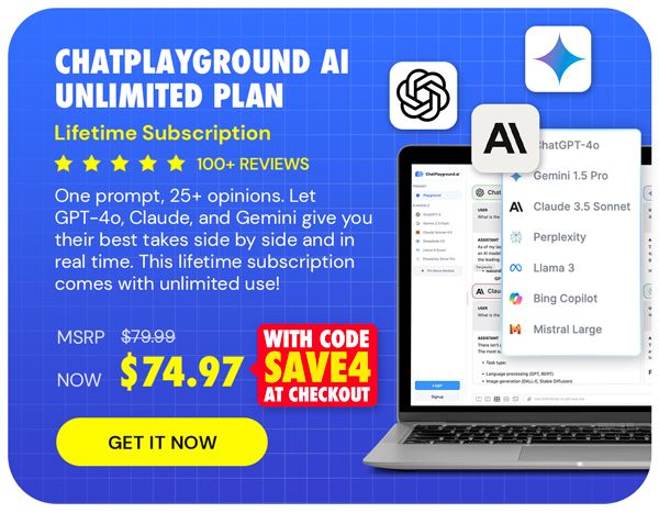 ChatPlayground AI: Lifetime Subscription (Unlimited Plan)