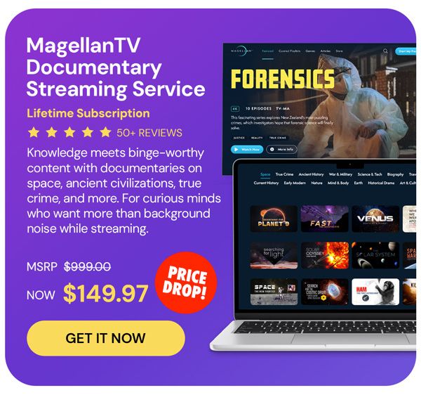 MagellanTV Documentary Streaming Service: Lifetime Subscription