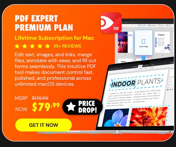 PDF Expert Premium Plan: Lifetime Subscription (Mac)