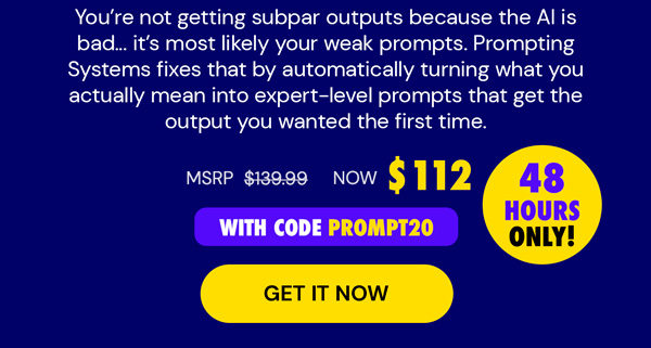 Prompting Systems: Lifetime Subscription (Gold Plan)