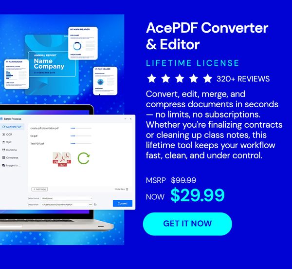 PDF Converter & Editor: Lifetime License