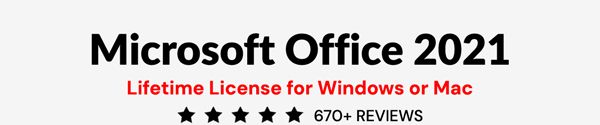 Microsoft Office 2019 for Windows or Mac | Lifetime License