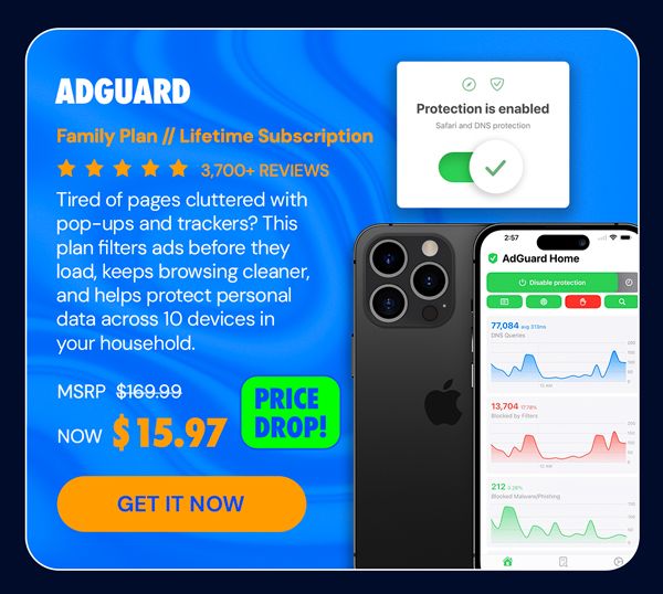 AdGuard Family Plan: Lifetime Subscription