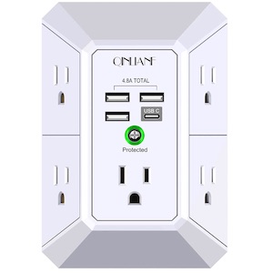 Wall Outlet Extender & Surge Protector