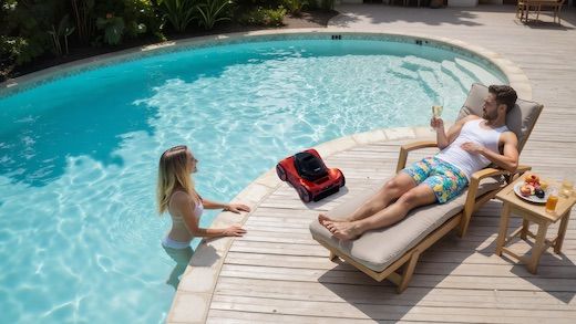 A CES award-winning pool robot that looks like a tiny supercar