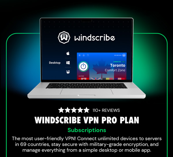 Windscribe VPN Pro Plan