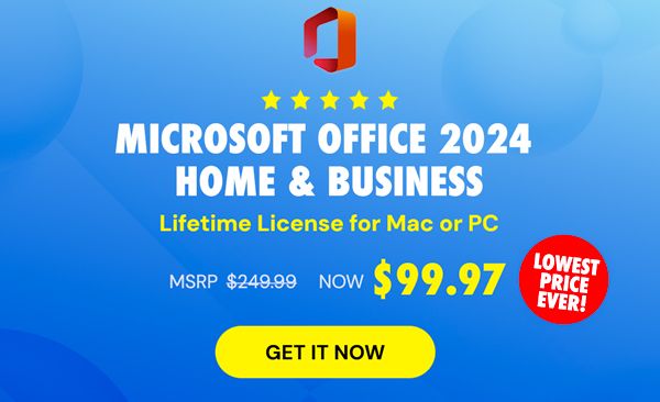 Microsoft Office 2024 for Mac or PC Lifetime License