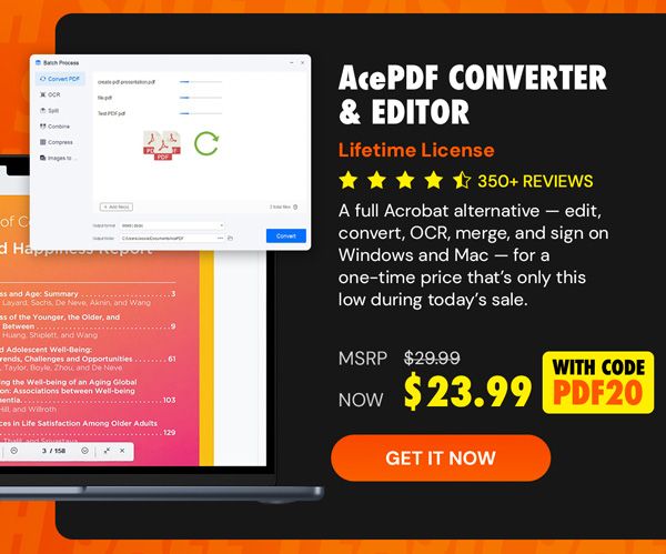 AcePDF Converter & Editor: Lifetime License