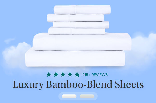 6-Piece Bamboo-Blend Comfort Luxury Sheet Set in a Variety of Sizes and Colors