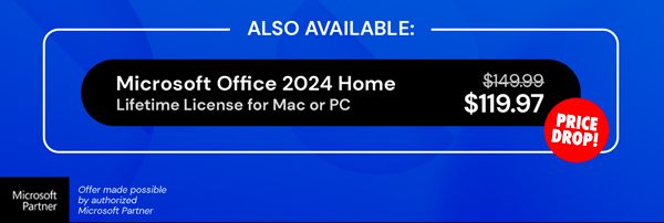 Microsoft Office 2024 Home for Mac or PC: One-Time Purchase