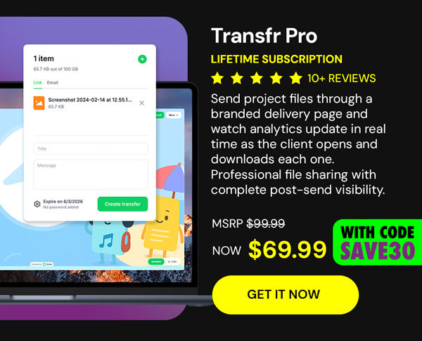 Transfr Pro: Lifetime Subscription