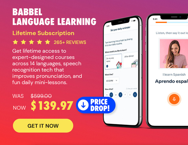 Babbel Language Learning: Lifetime Subscription (All Languages)