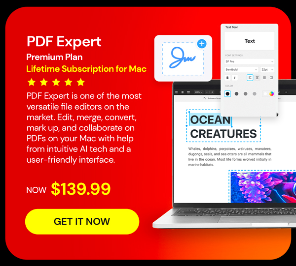 PDF Expert Premium Plan: Lifetime Ownership
