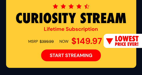 Curiosity Stream Standard Plan: Lifetime Subscription