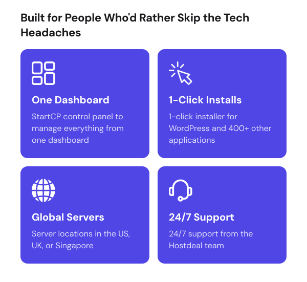 Hostdeal Web Hosting & Domains Lifetime Subscriptions
