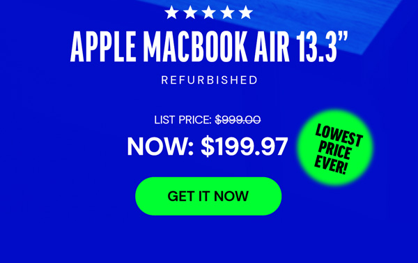 Apple MacBook Air 13.3" (2017) 1.8GHz i5 Core 8GB RAM 128GB - Silver (Refurbished)
