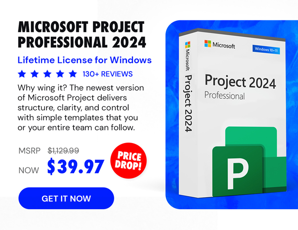 Microsoft Project Professional 2024: Lifetime License for Windows