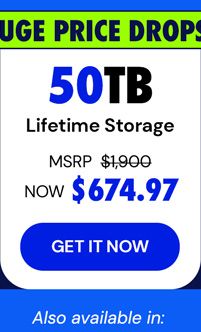 Internxt Cloud Storage Lifetime Subscription: 50TB Plan