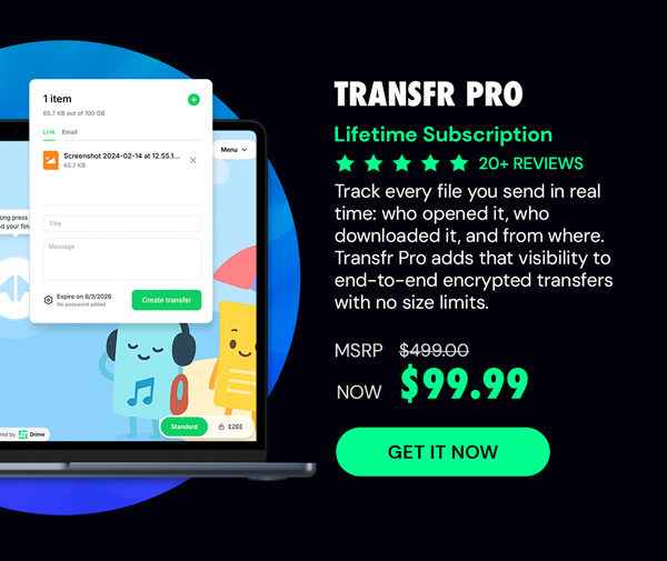 Transfr Pro: Lifetime Subscription