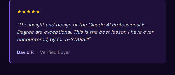 Claude AI Professional E-Degree
