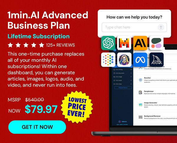 1minAI Advanced Business Plan Lifetime Subscription