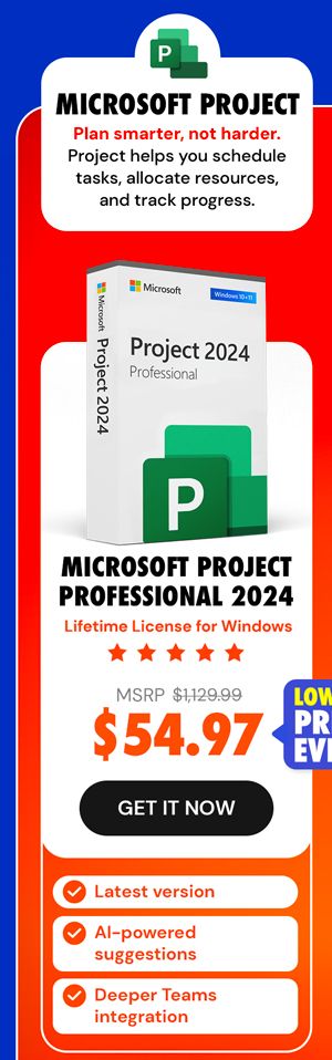 Microsoft Project Professional 2024: Lifetime License for Windows