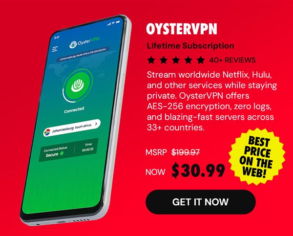 OysterVPN Lifetime Subscription