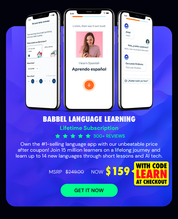 Babbel Language Learning: Lifetime Subscription (All Languages)
