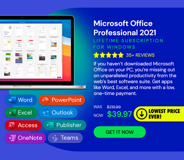 Microsoft Office Professional 2021 for Windows: Lifetime License (Non Binding)