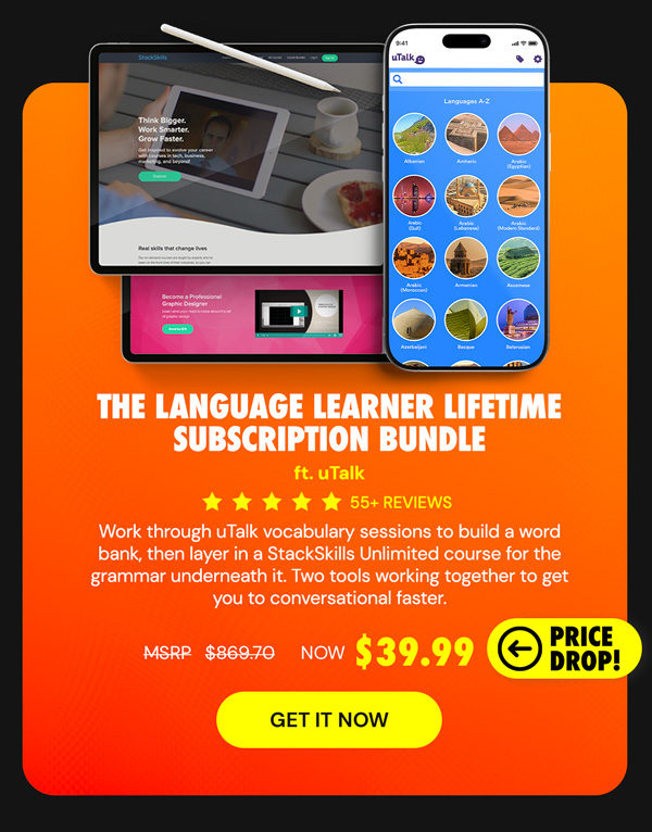 The Language Learner Lifetime Subscription Bundle ft. uTalk