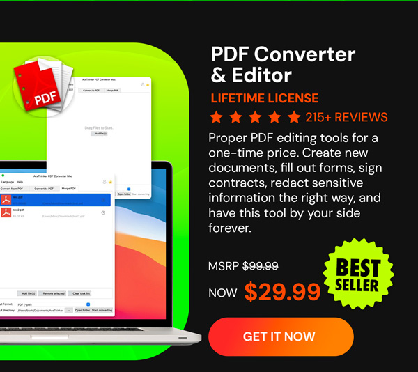 PDF Converter & Editor: Lifetime License