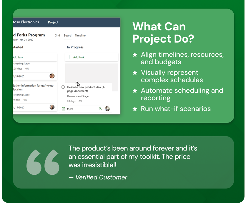 Microsoft Project 2021 Professional: Lifetime License for Windows